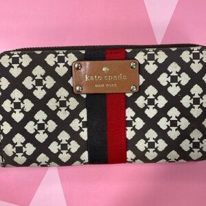 Kate Spade Cream & Red Wallet